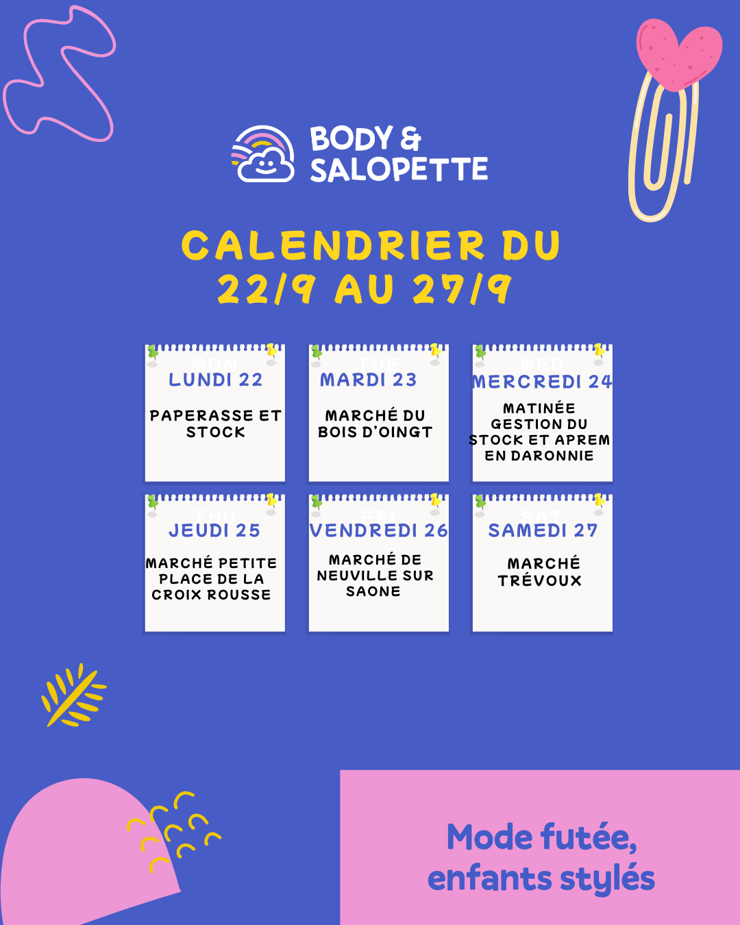 planning septembre